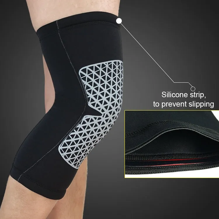 Outdoor Knee Leg Breathable Anti-collision Sports Protective Gear, Size: L(Fluorescent Green Light)