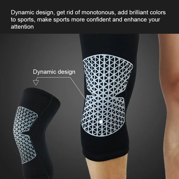 Outdoor Knee Leg Breathable Anti-collision Sports Protective Gear, Size: L(Fluorescent Green Light)