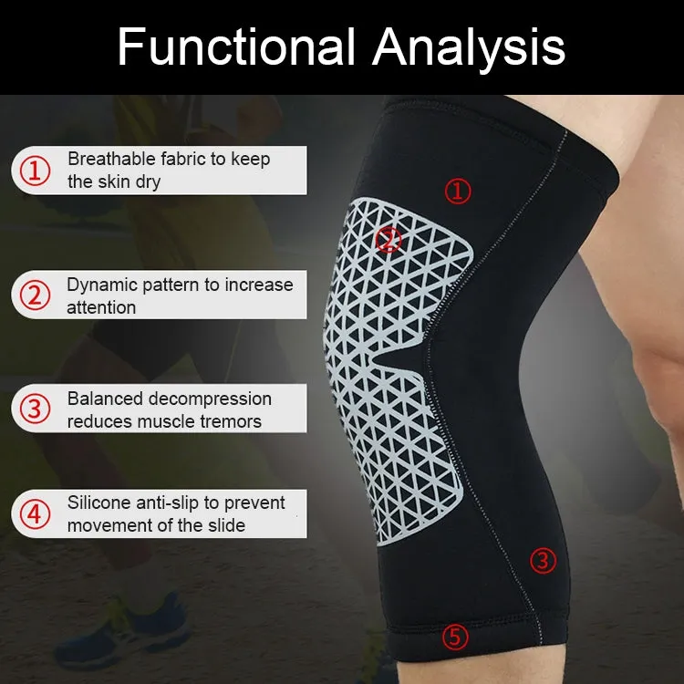 Outdoor Knee Leg Breathable Anti-collision Sports Protective Gear, Size: L(Fluorescent Green Light)