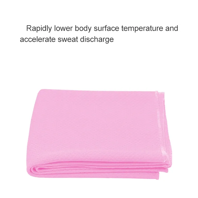 Outdoor Sports Portable Cold Feeling Prevent Heatstroke Ice Towel, Size: 30*80cm(Pink)