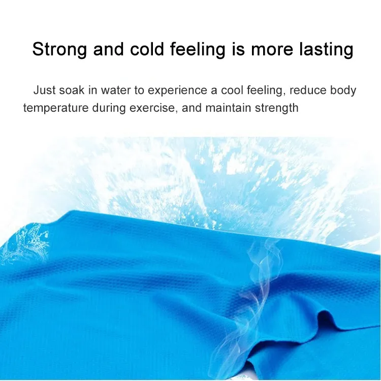 Outdoor Sports Portable Cold Feeling Prevent Heatstroke Ice Towel, Size: 30*80cm(Pink)
