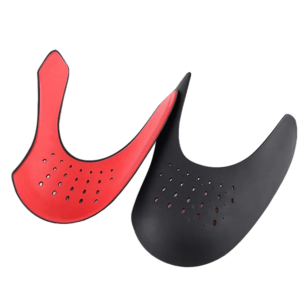 Pair of Shoe Creases Protector Anti-Wrinkle Shoe Protectors Shoe Guards Black and Red