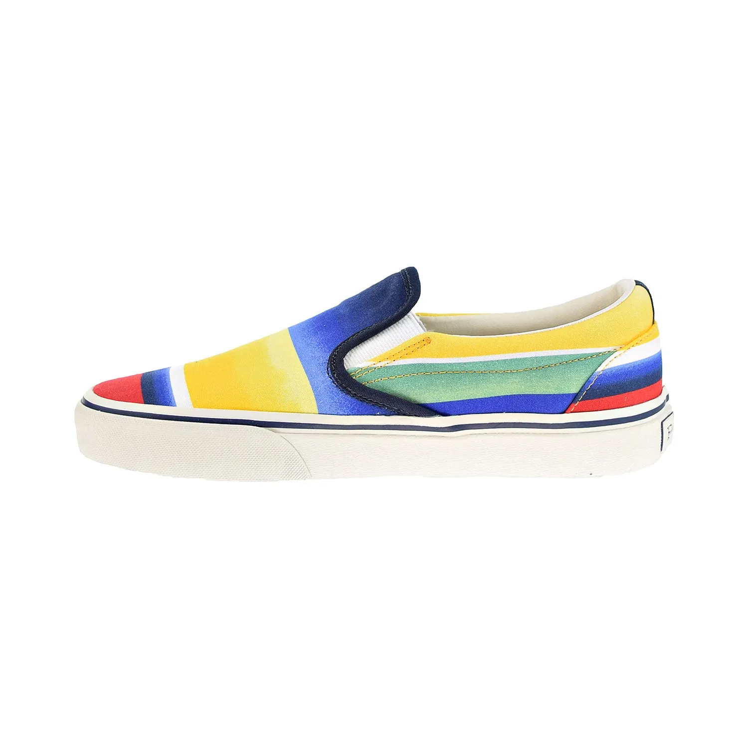 Polo Ralph Lauren Keaton Striped Slip-On Sneaker Men's Shoes Ombre Stripe