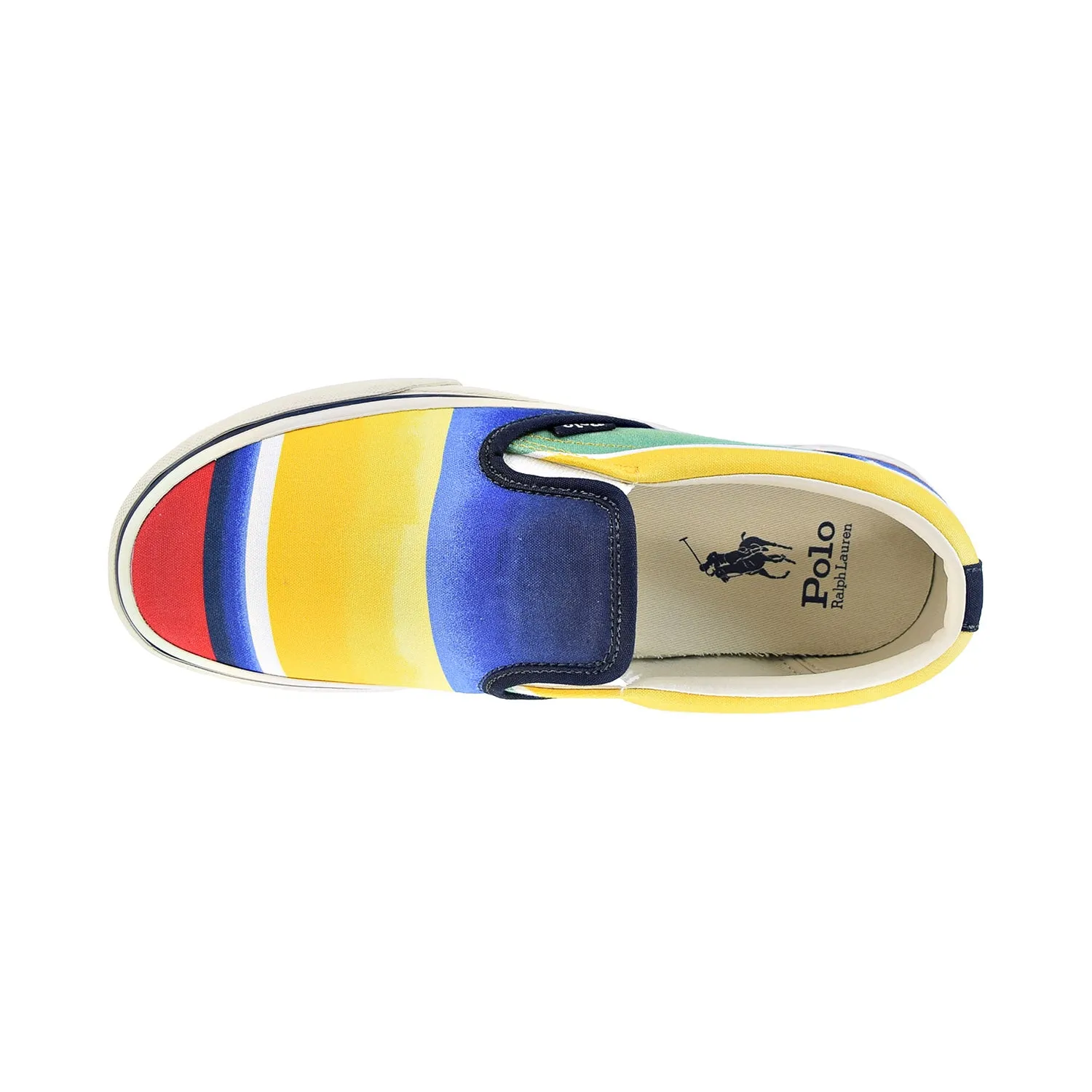 Polo Ralph Lauren Keaton Striped Slip-On Sneaker Men's Shoes Ombre Stripe