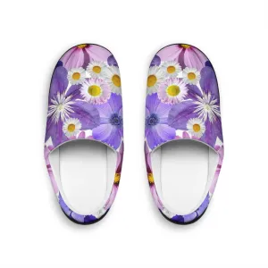Purple Flowers - Inovax Women's Indoor Slippers
