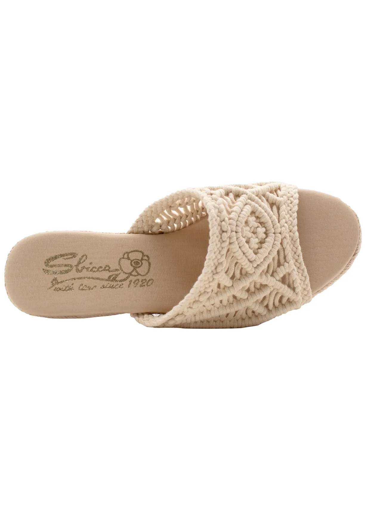 PV Footwear Eureka Macrame Slide - Natural