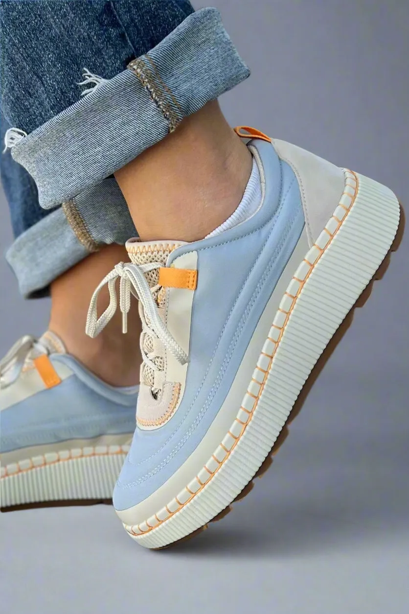 Sayah Waterproof Platform Sneaker - Fog Blue