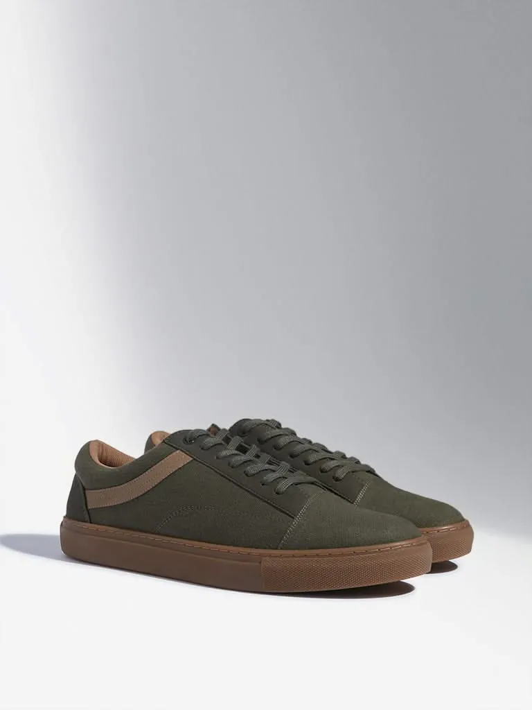 SOLEPLAY Olive Lace-Up Canvas Shoes