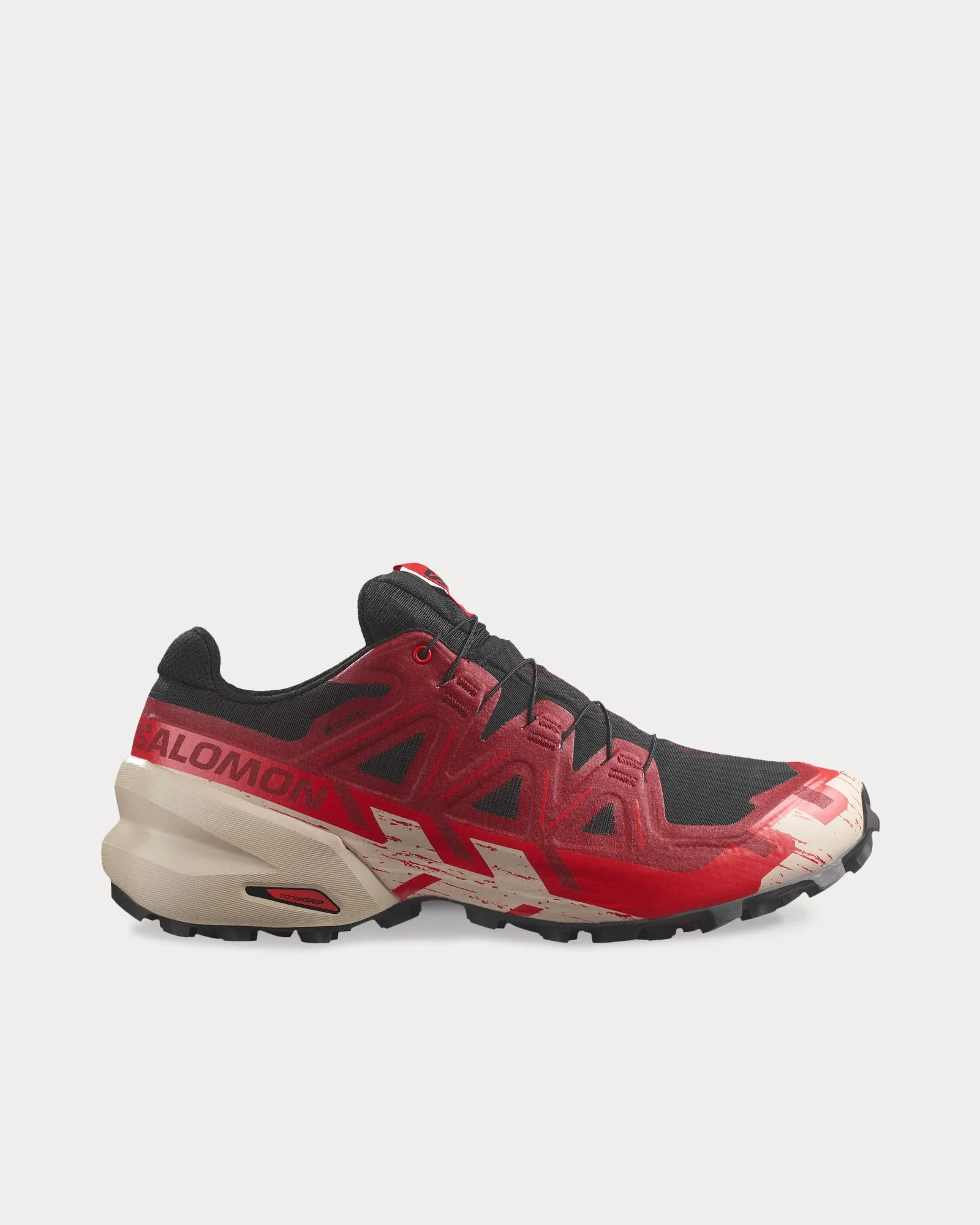 Speedcross 6 Gore-Tex Black / Red Dalhia / Poppy Red Running Shoes