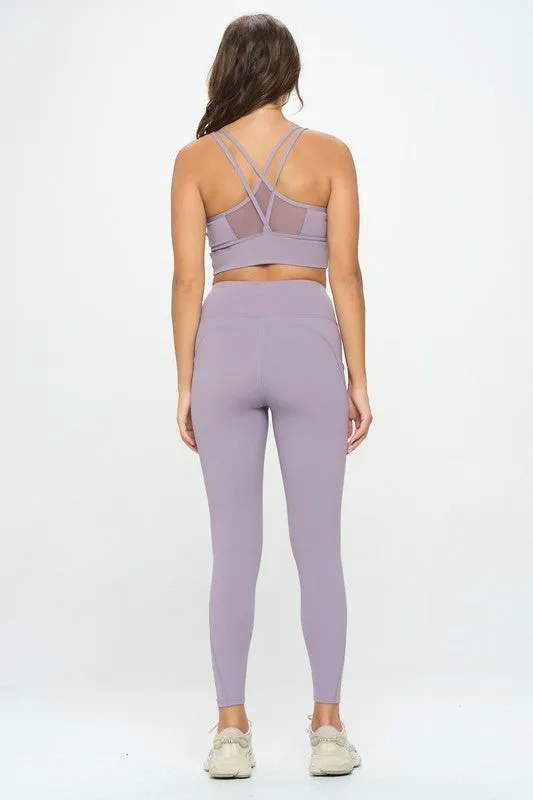 Sports Bra and Leggings Activewear Set