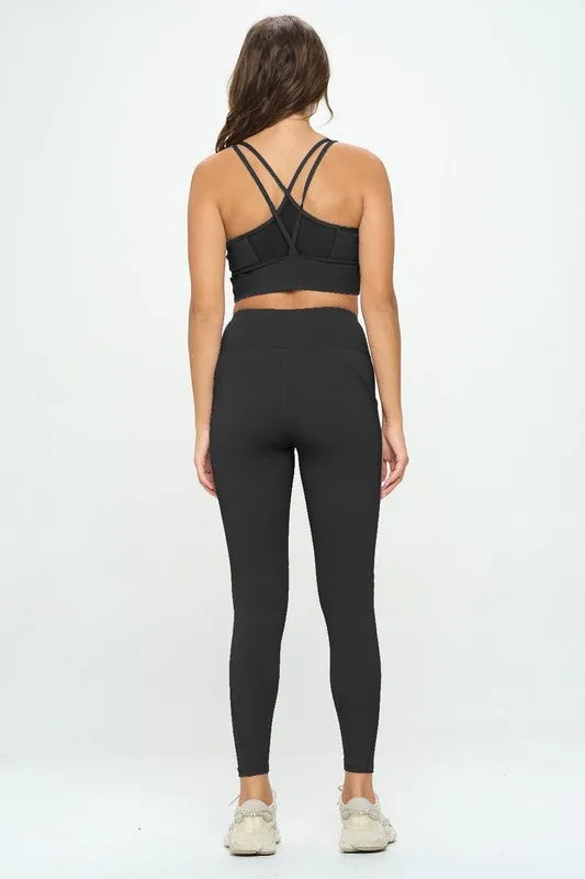 Sports Bra and Leggings Activewear Set