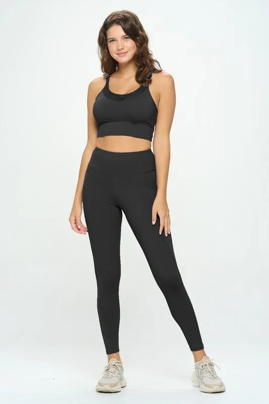 Sports Bra and Leggings Activewear Set