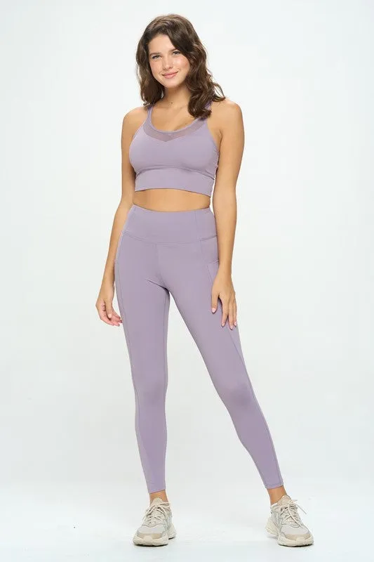Sports Bra and Leggings Activewear Set