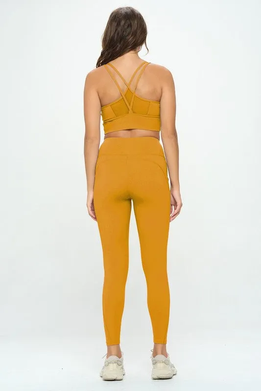 Sports Bra and Leggings Activewear Set
