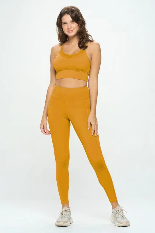 Sports Bra and Leggings Activewear Set