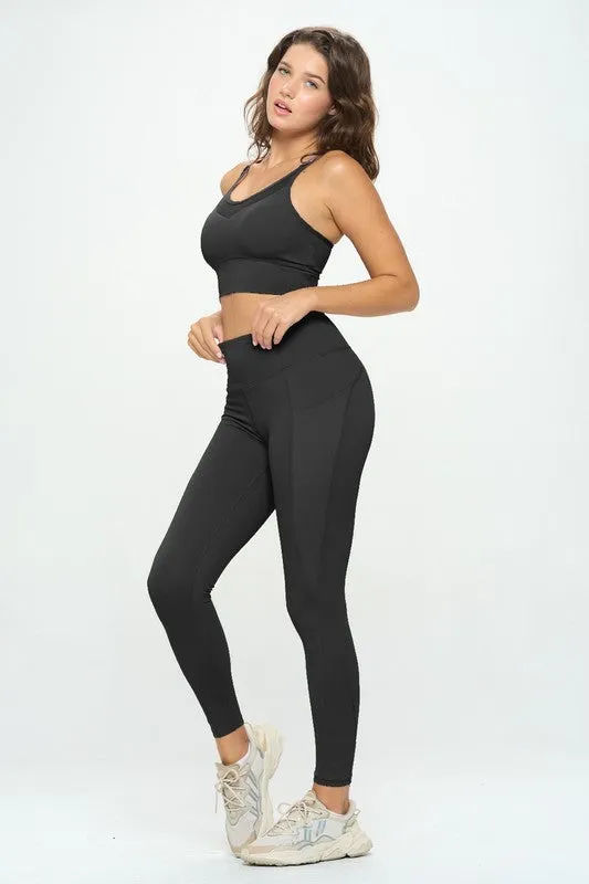 Sports Bra and Leggings Activewear Set