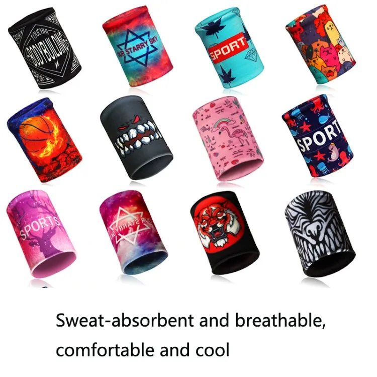 Sports Fitness Elastic Wristbands Absorbing Sweat Playing Ball Riding Wiping Sweat Cold Wristbands, Specification: S(Basketball)