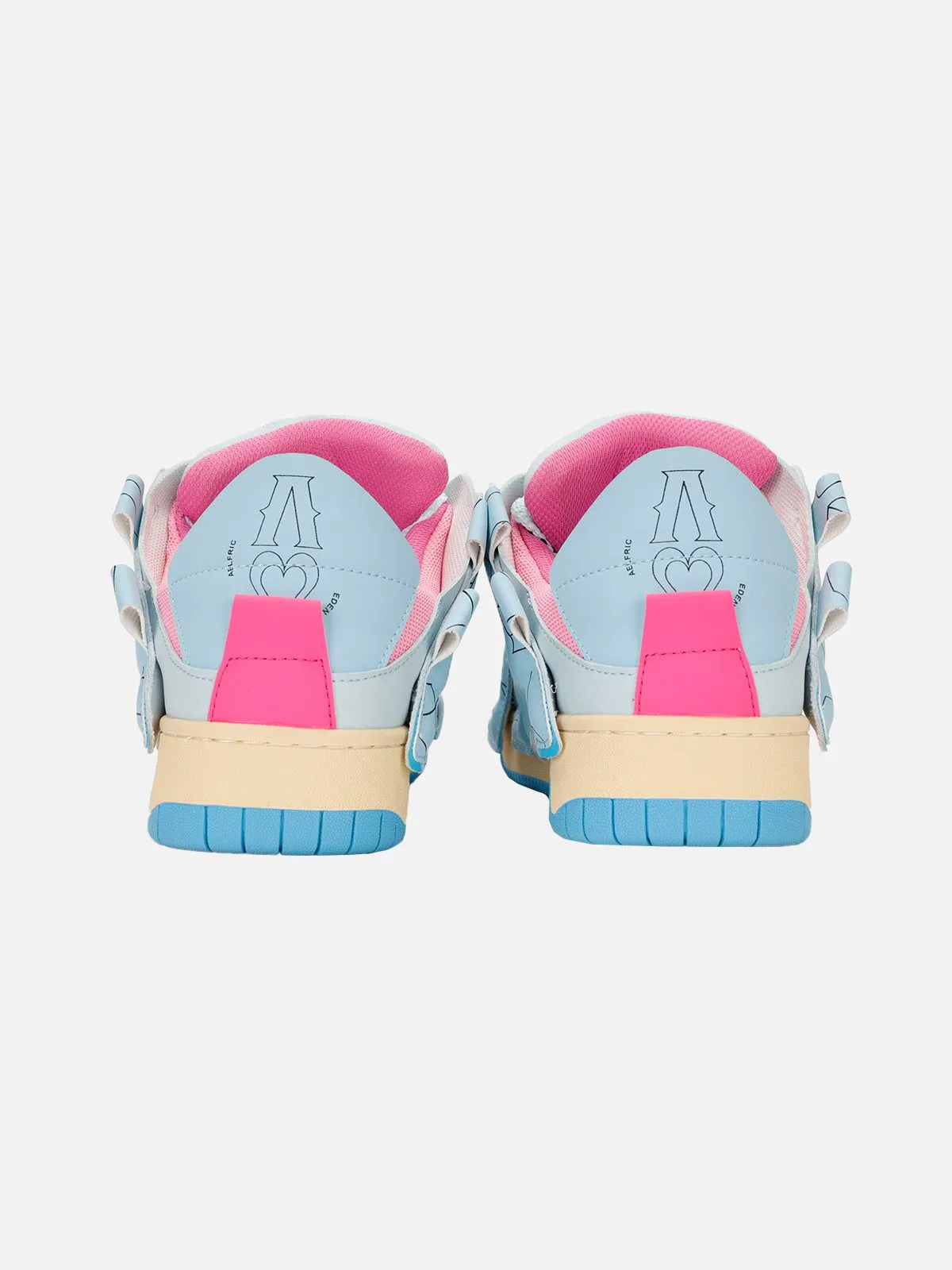 StarryClimb Applique Embroidery Big Letter Skate Shoes
