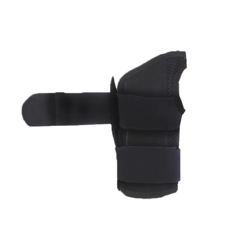 Two-Way Compression Stabilized Support Plate Wrist Brace Fracture Sprain Rehabilitation Wrist Brace, Specification: Left Hand M (Black)