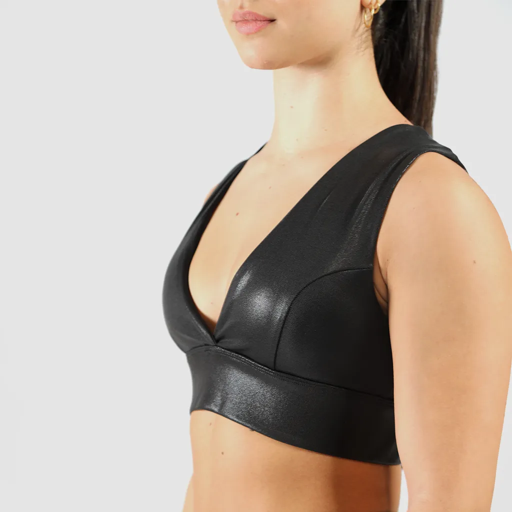 WOMEN-BLACK-BRA (SHINY-BLACK)