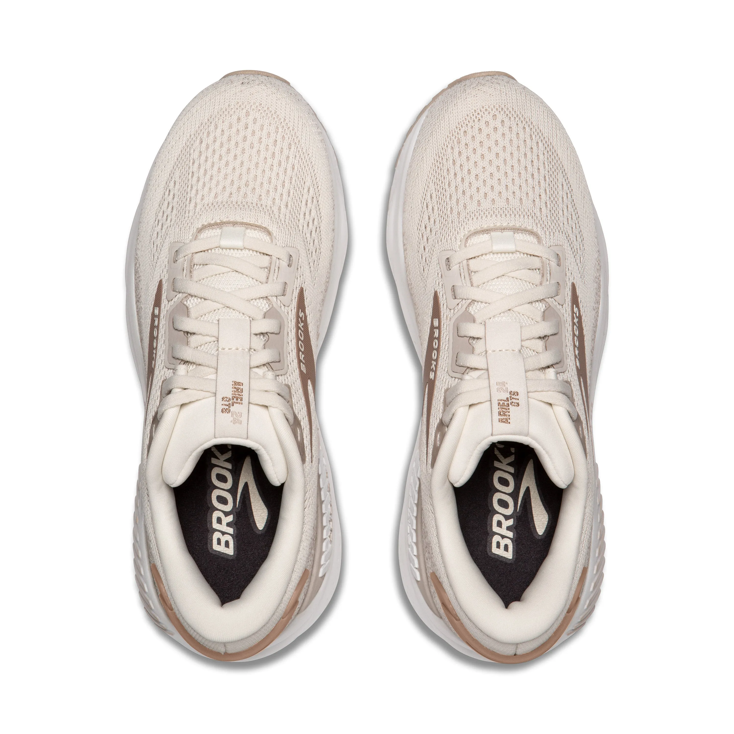 Women's Brooks Ariel GTS 24 Color: Coconut/Portabella (EXTRA WIDE WIDTH)