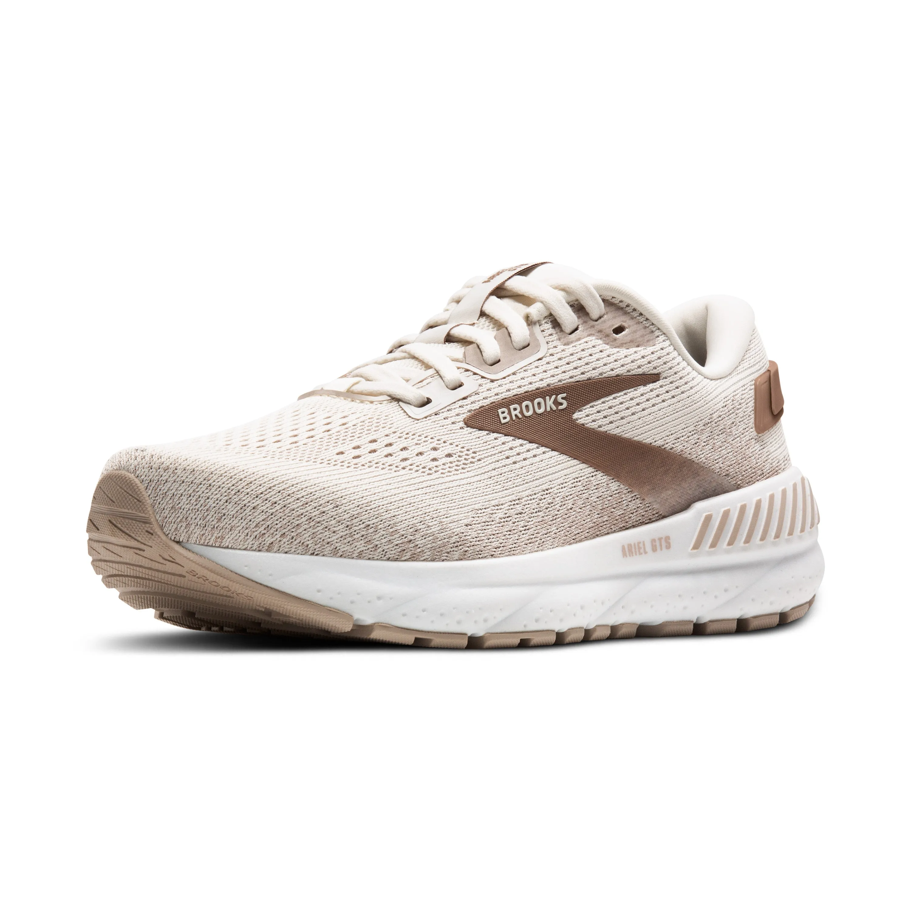 Women's Brooks Ariel GTS 24 Color: Coconut/Portabella (EXTRA WIDE WIDTH)